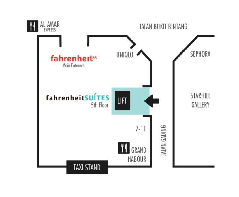 Fahrenheit Condo Bukit Bintang Kl 2R By Roseline Куала Лумпур Екстериор снимка